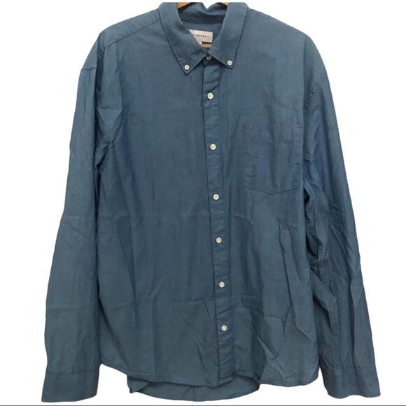 FREE ASSEMBLY DENIM Shirt, Blue Size XL - Picture 1 of 5